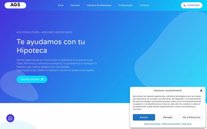 Screenshot of agsconsultores.com