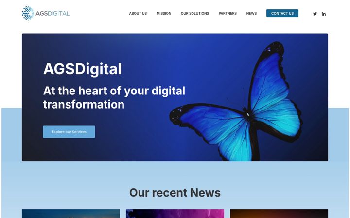 Skærmbillede af agsdigital.com