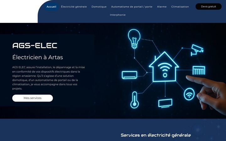 Screenshot of agselec.fr