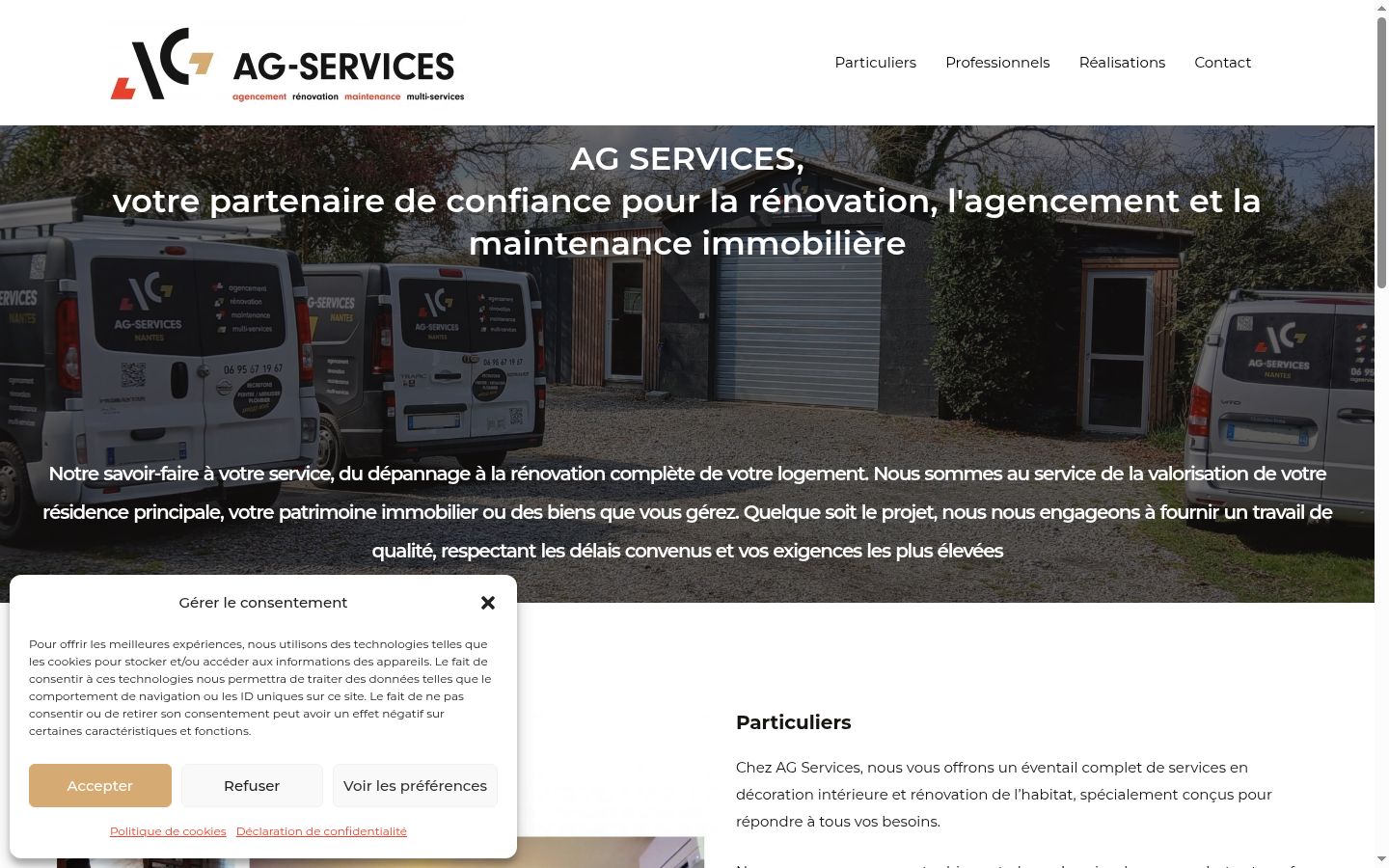 Screenshot des Einwilligungsbanners vor jeglicher Interaktion