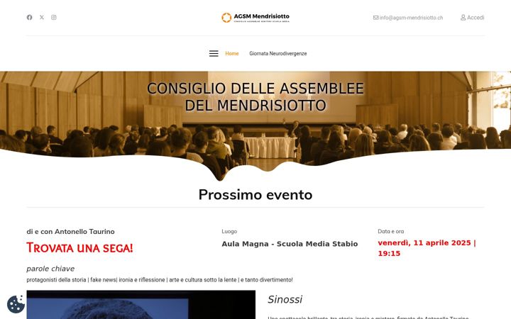 Screenshot von agsm-mendrisiotto.ch