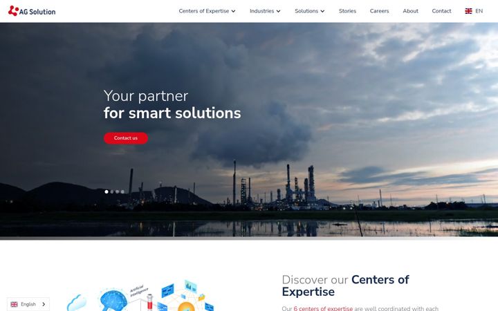 Screenshot of agsolutiongroup.com