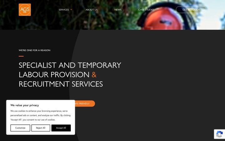 Screenshot of agsone.co.uk