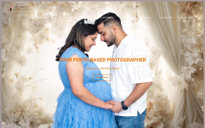 Screenshot of agsphotoshoots.com