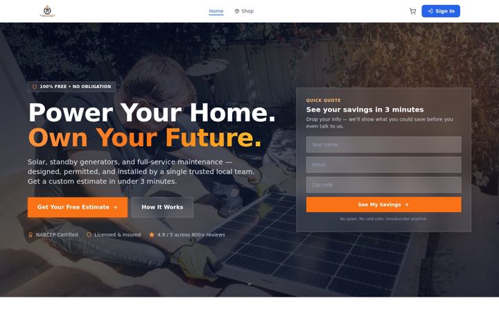 Screenshot of agspower.net