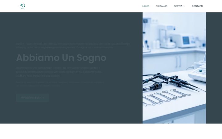 Screenshot of agsrlmedica.it