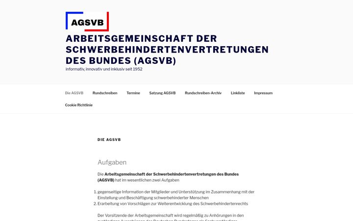 Screenshot of agsvb.de