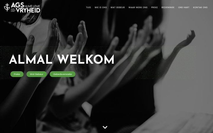 Screenshot of agsvryheid.co.za