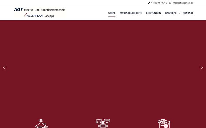 Screenshot of agt-weserplan.de