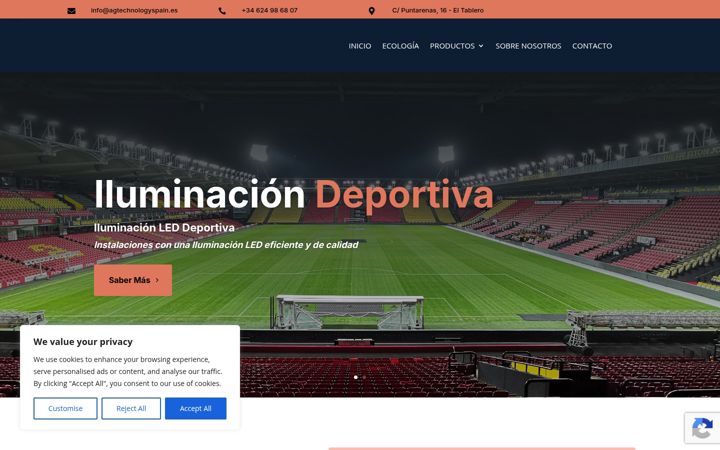 Screenshot of agtechnologyspain.es