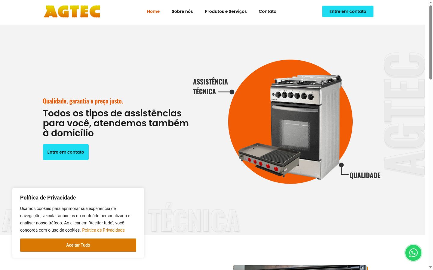 Captura de pantalla del banner de consentimiento mostrado antes de cualquier interacción
