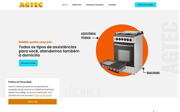 Screenshot of agtecrpfogoes.com.br