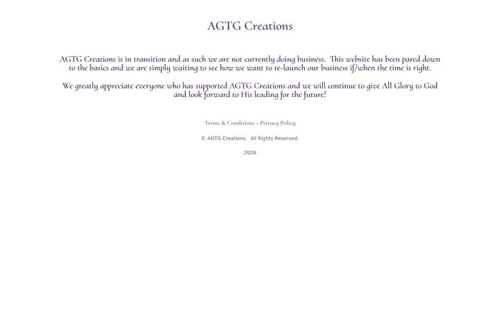 Screenshot of agtgcreations.com