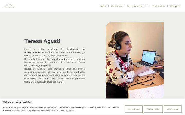 Screenshot of agtraduccion.com
