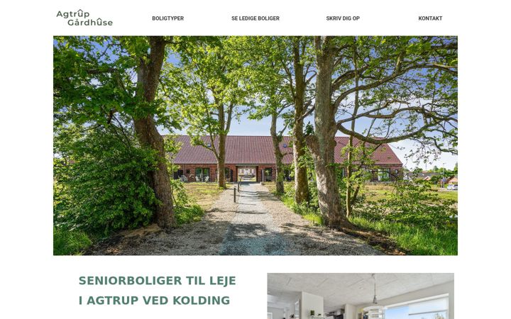 Screenshot of agtrupgaardhuse.dk