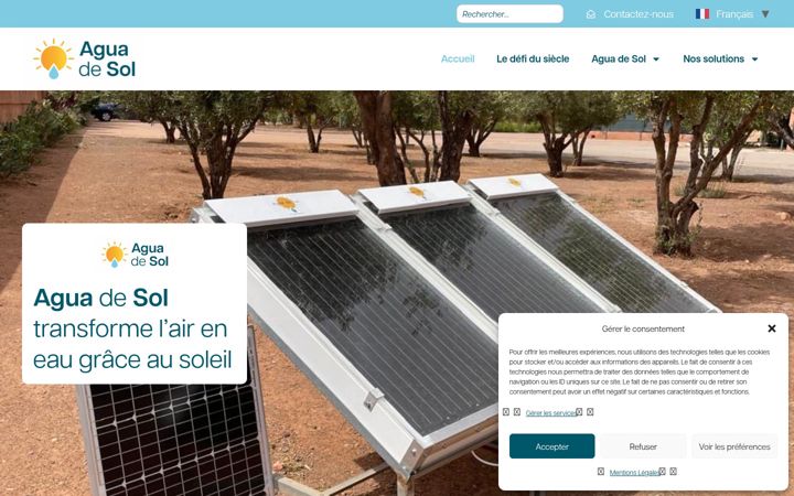 Screenshot ta' agua-de-sol.com