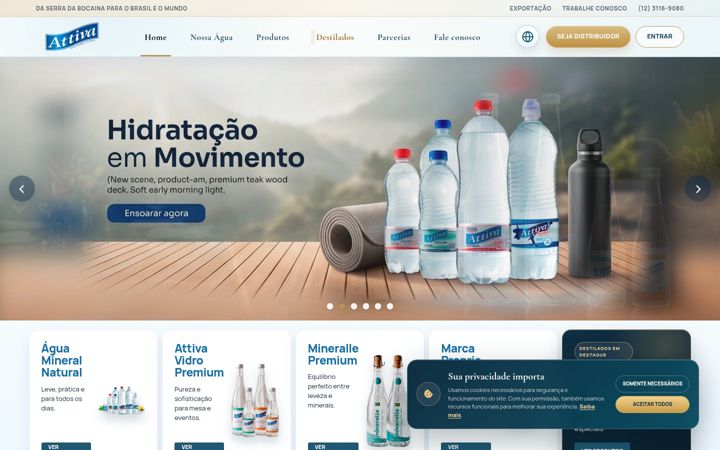 Screenshot of aguaattiva.com.br