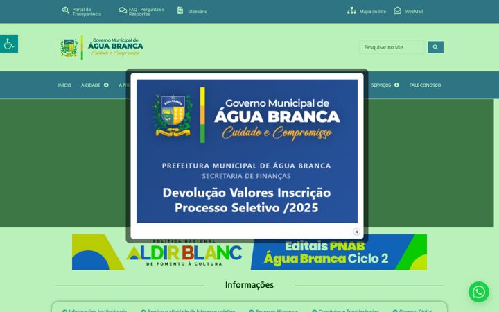 Képernyőkép: aguabranca.pb.gov.br