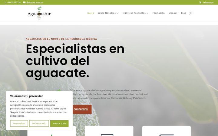 Screenshot of aguacastur.es