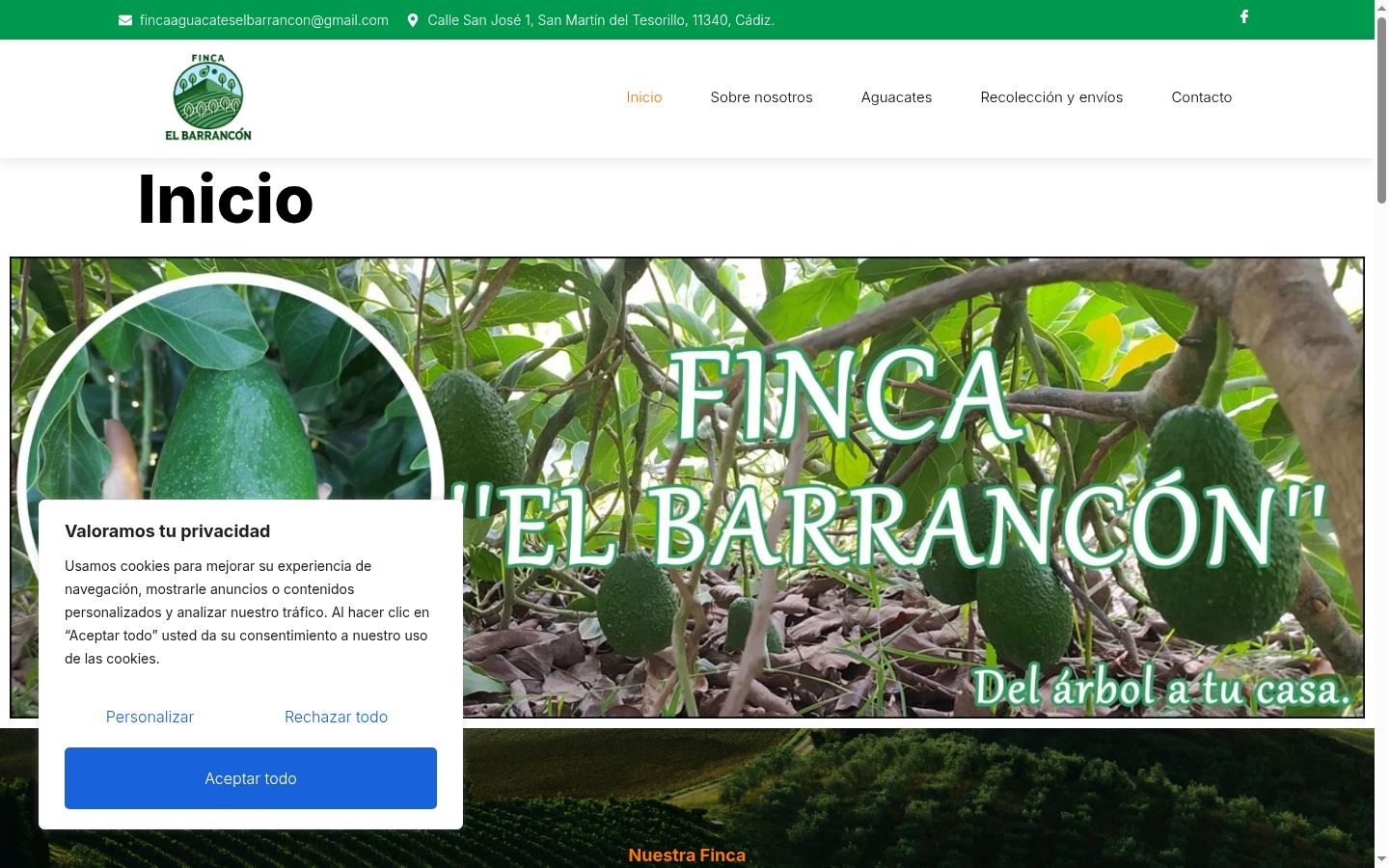 Snímek obrazovky baneru souhlasu zobrazeného před jakoukoli interakcí