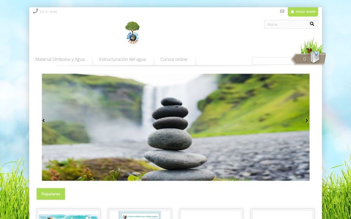 Screenshot van aguacieloytierra.com