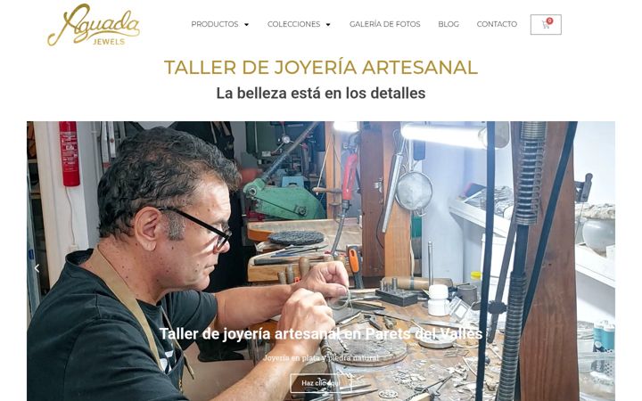 Screenshot of aguadajewels.com