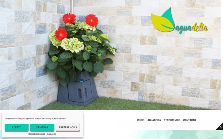 Screenshot van aguadelta.com