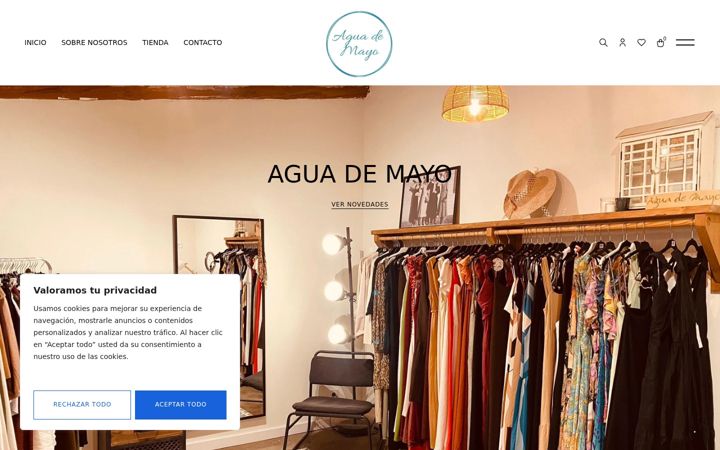 Screenshot of aguademayobcn.es