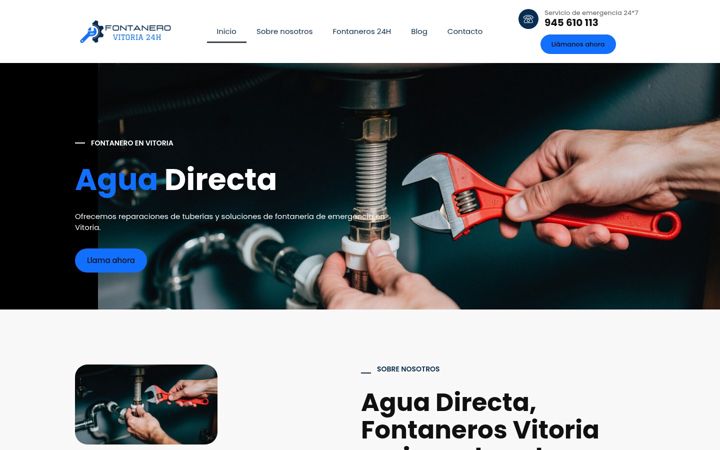 Screenshot van aguadirecta.com