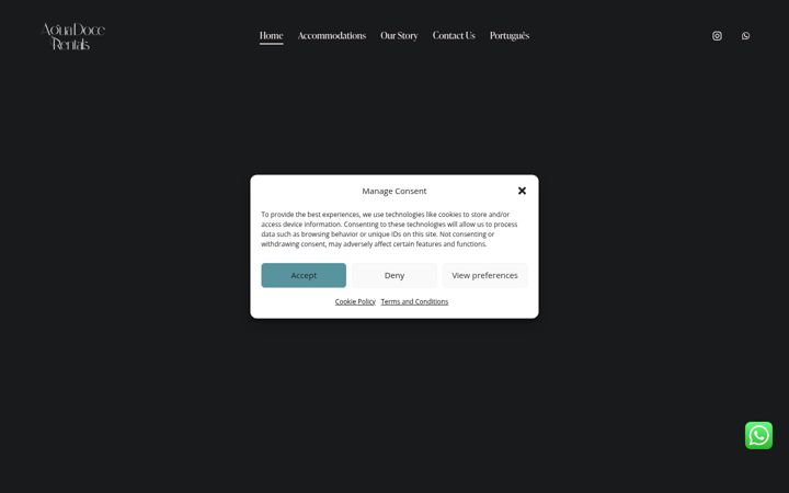 Screenshot van aguadocerentals.com