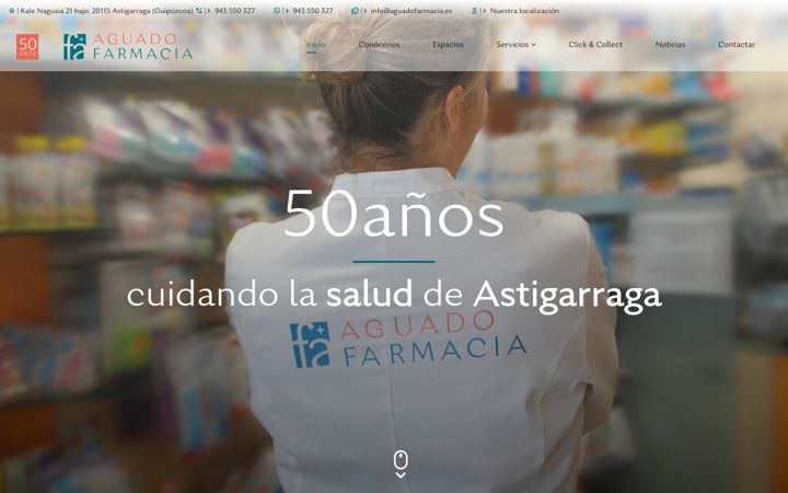 Screenshot of aguadofarmacia.es