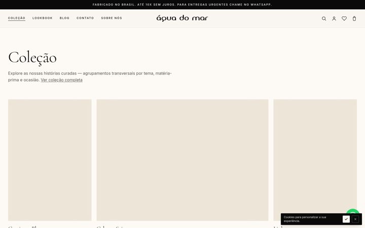 Екранна снимка на aguadomarbrasil.com