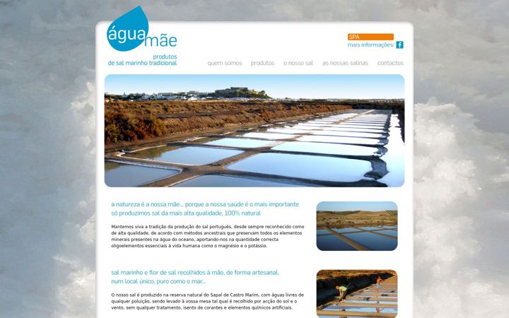 Screenshot of aguamae.pt