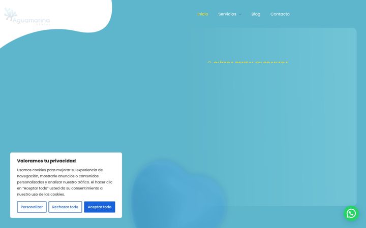 Screenshot of aguamarinadental.es