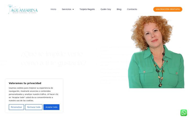 Screenshot of aguamarinaimagen.com
