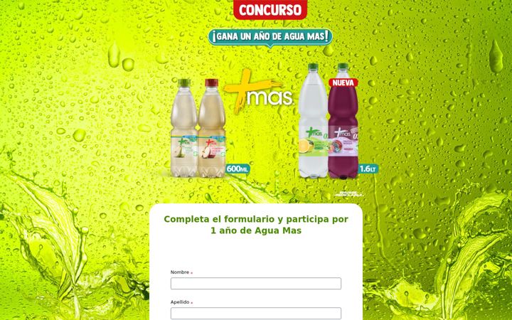 Screenshot of aguamas.cl