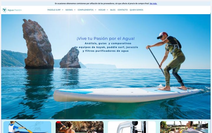 Screenshot of aguapasion.com