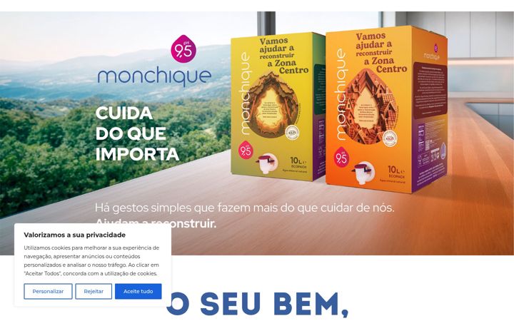 Screenshot of aguaporumacausa.pt