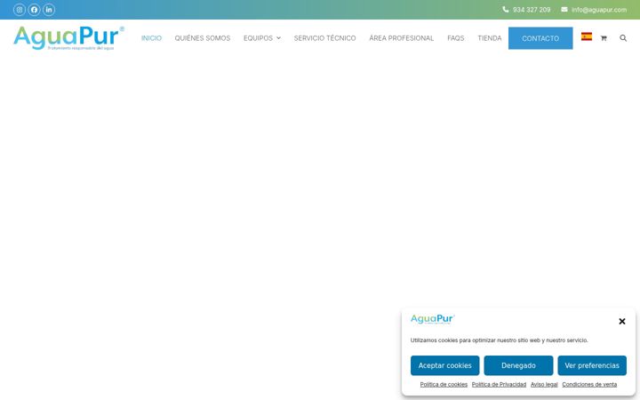 Screenshot van aguapur.com