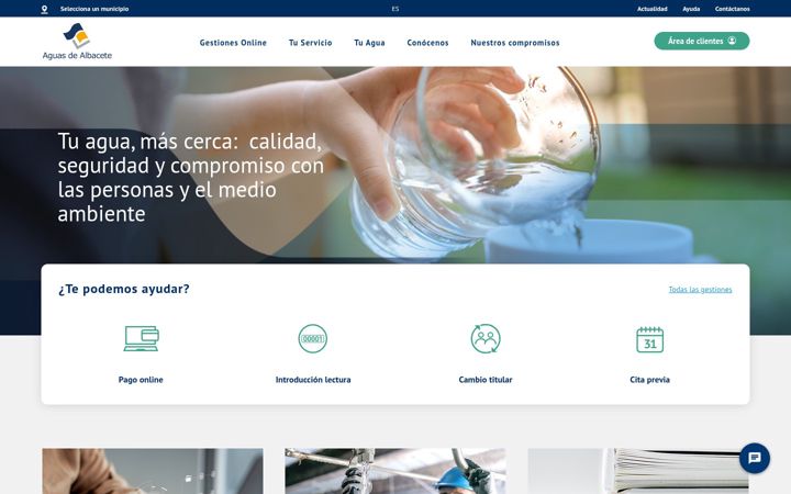 Screenshot of aguasdealbacete.com
