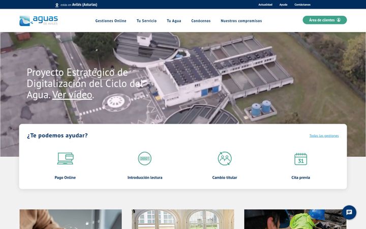 Screenshot of aguasdeaviles.es