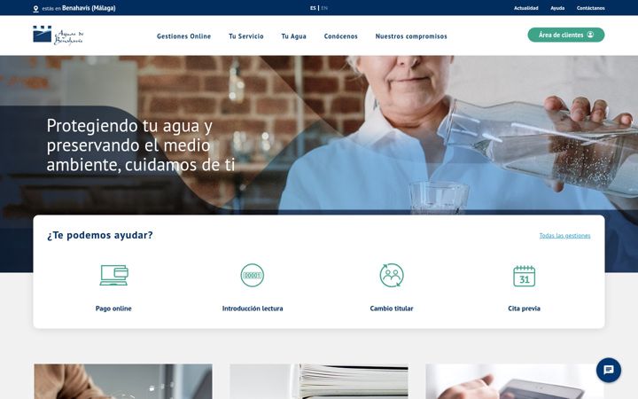 Screenshot of aguasdebenahavis.es