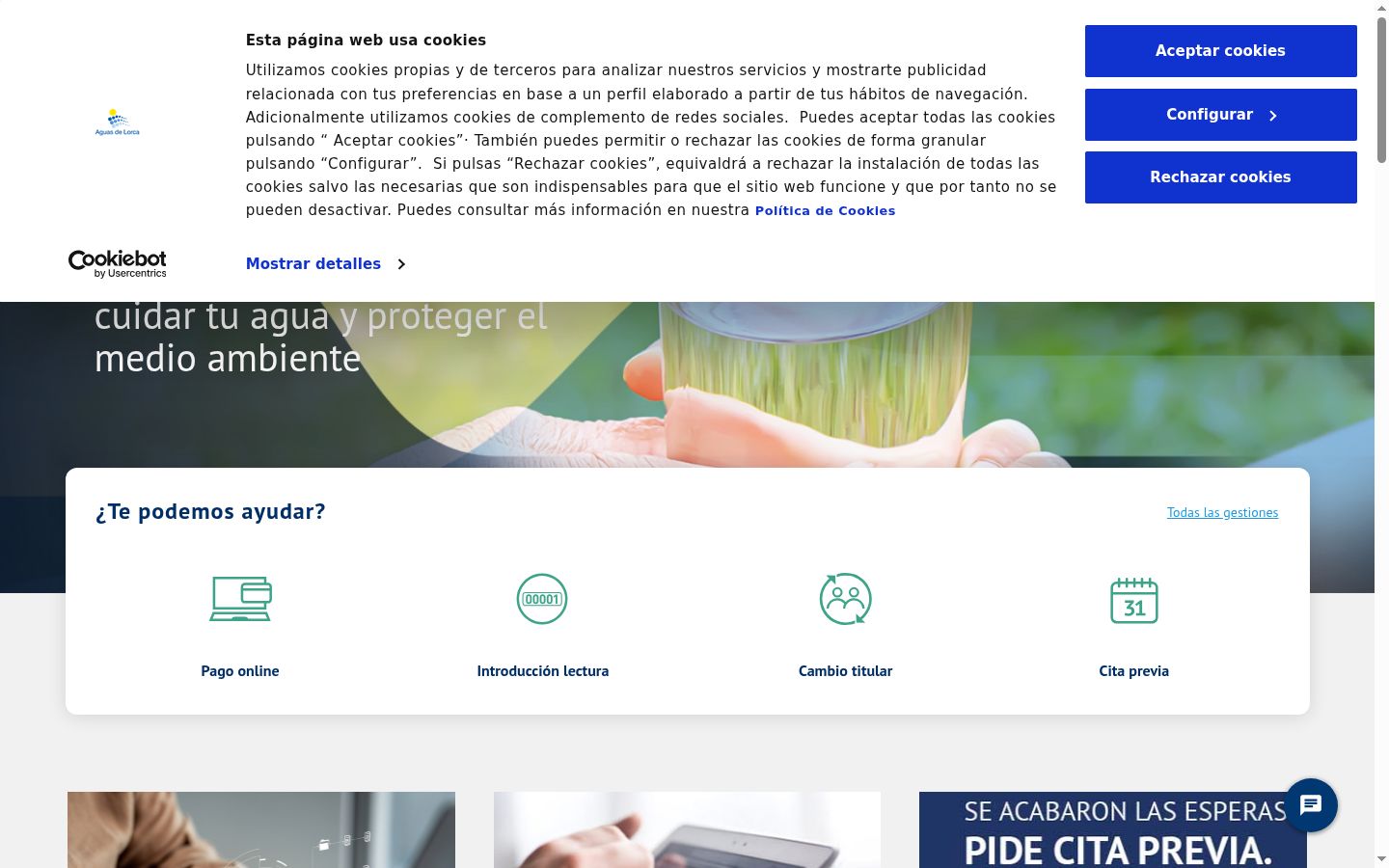 Screenshot tal-banner tal-kunsens muri qabel kwalunkwe interazzjoni