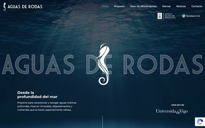 Screenshot of aguasderodas.com