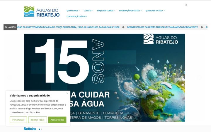 Screenshot of aguasdoribatejo.com