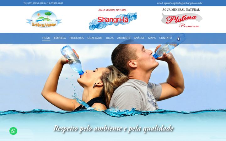 Skjámynd af aguashangrila.com.br