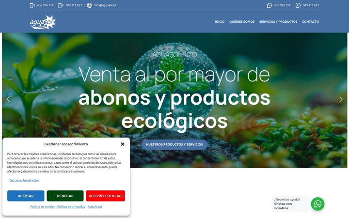 Screenshot of aguasol.es