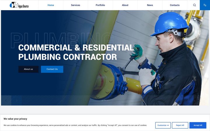 Screenshot of aguasourcellc.com