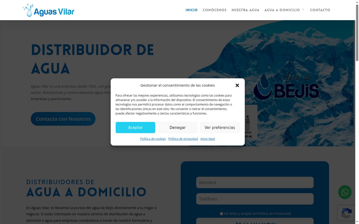 Screenshot tal-banner tal-kunsens muri qabel kwalunkwe interazzjoni
