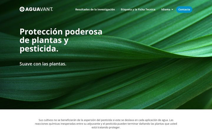 Screenshot of aguavant.com